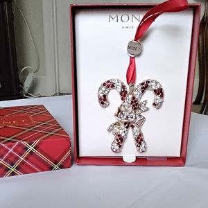 Monet Candy Cane ornament